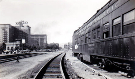 1940's Train car El Paso Texas - vintage railroad photo