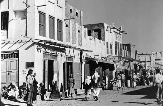 Shoppers strolling down King Saud Street in Al-Khobar.