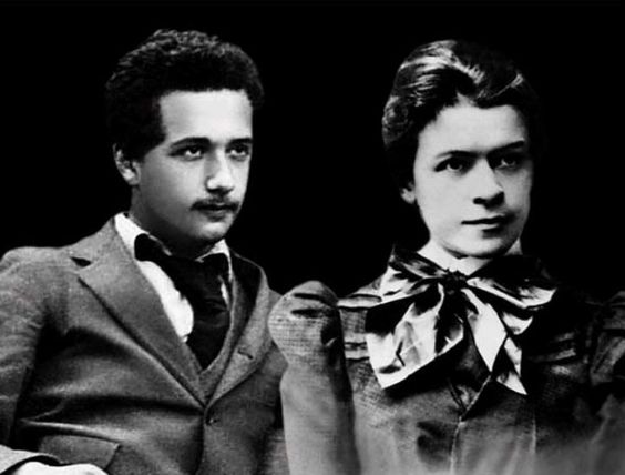Albert Einstein and his first wife Mileva