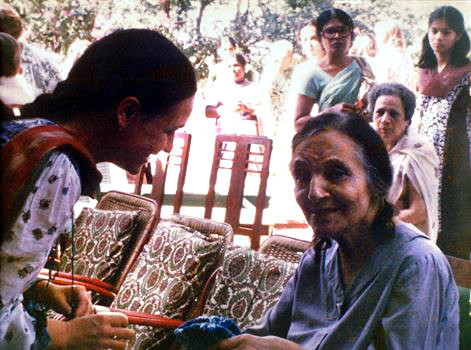 Robin with Mehera Irani in India