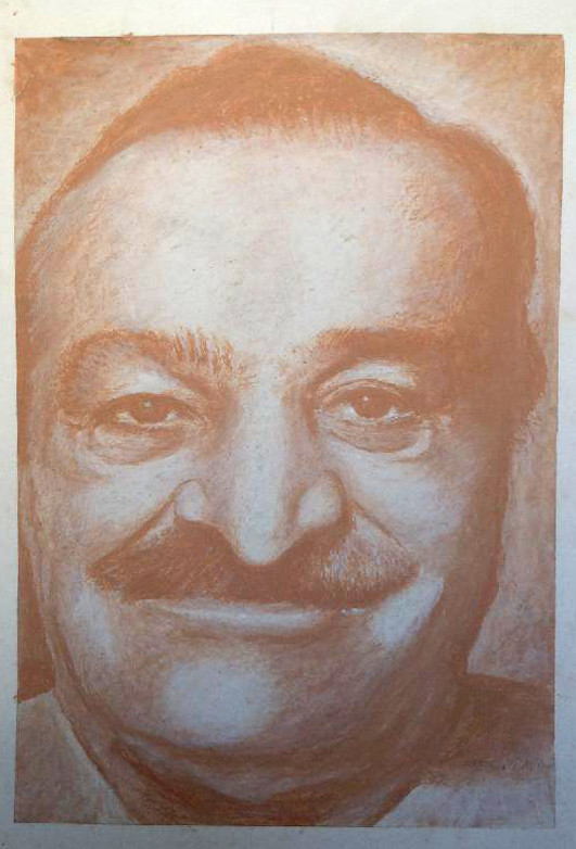53. "God Man " : oil pastel - Courtesy of John Herbert