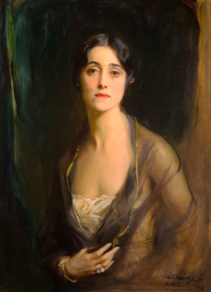 Painting : Mrs. Charles Munn, née Mary Astor Paul ( 1929 ). Artist :  de László. Drexel Museum Drexel University Pennsylvania, USA