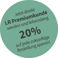 Als LR-Premiumkunde registrieren und direkt dauerhaft 20% sparen