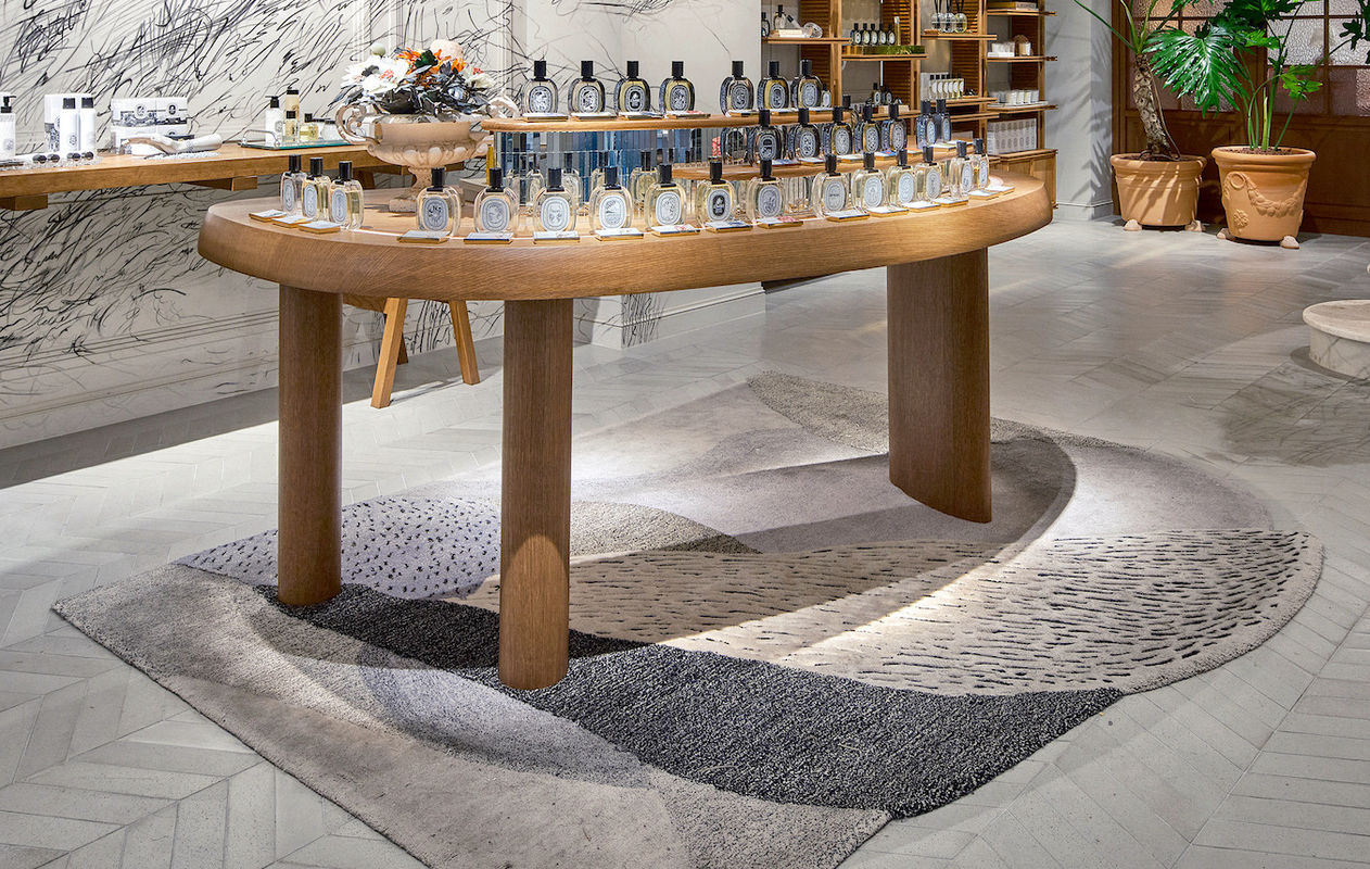 Rug for the Diptyque Flagship store in Seoul.