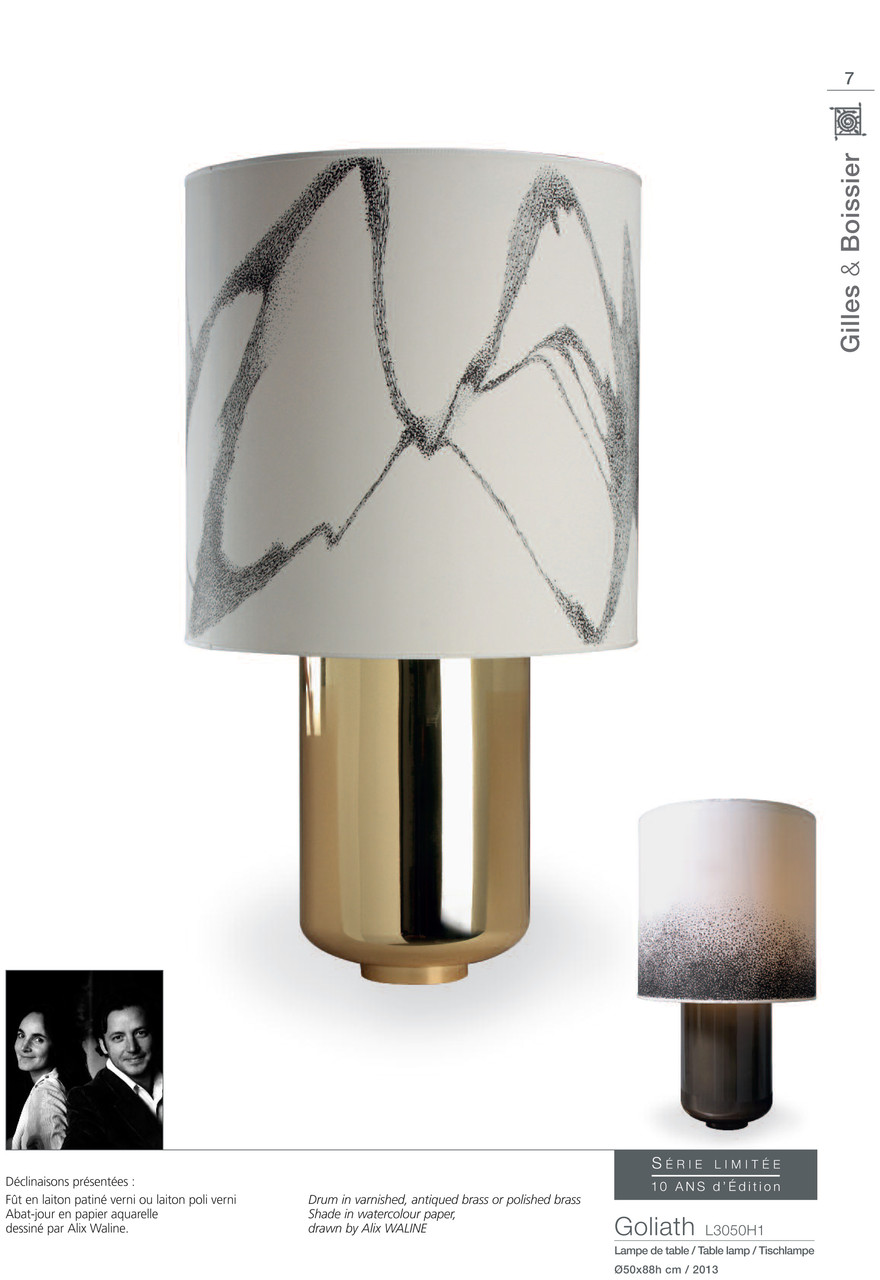 Lampe Goliath pour Gilles & Boissier chez Pouenat