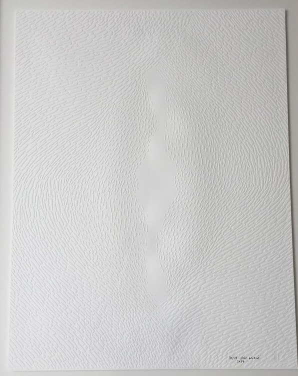 White Noise, double embossed 35 ex, 50 x 65 cm.