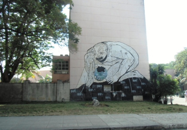 Exemple de l'art de rue havanais