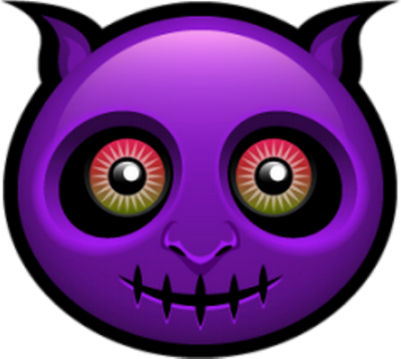 monstre halloween - fête - loisirs - smiley émoticône émoji cartoon clipart illustration - artémotic
