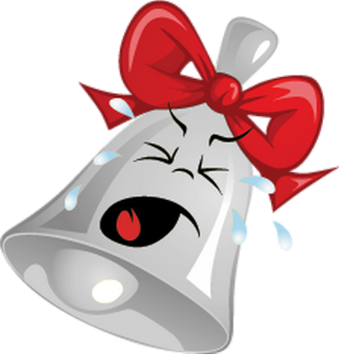 cloche de noël - fête - loisirs - smiley émoticône émoji cartoon clipart illustration - artémotic