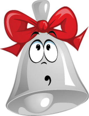 cloche de noël - fête - loisirs - smiley émoticône émoji cartoon clipart illustration - artémotic