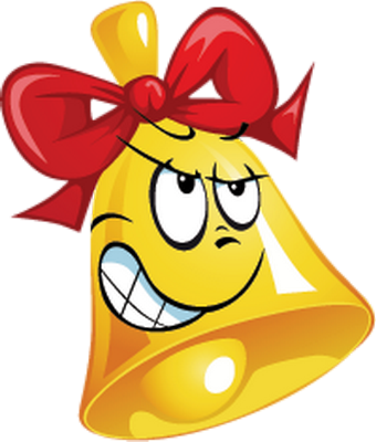cloche de noël - fête - loisirs - smiley émoticône émoji cartoon clipart illustration - artémotic