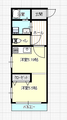 １ＤＫ　３号室