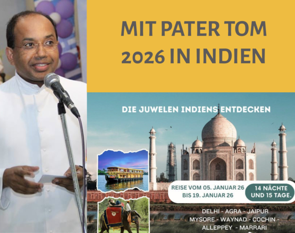 Mit Pater Tom 2026 nach Indien