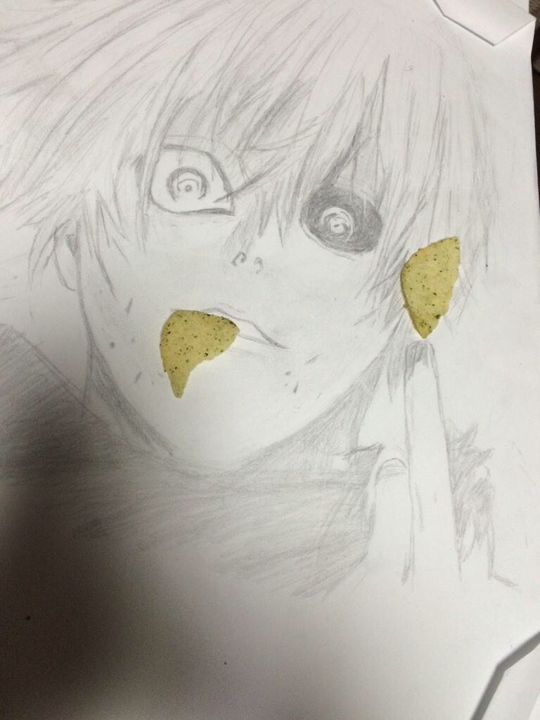 ポテチ落としたらこうなった。