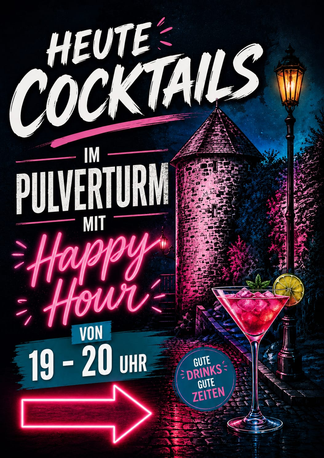 Bergfest Arzberg am 4.7.26 - Cocktails im Pulverturm ab 19 Uhr