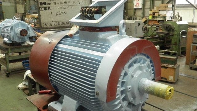 海上工事船舶用カッターモーターの修理