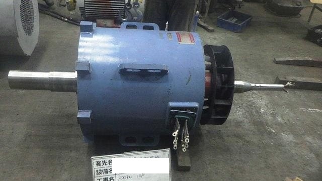 ポンプ用巻線形モーターの分解整備