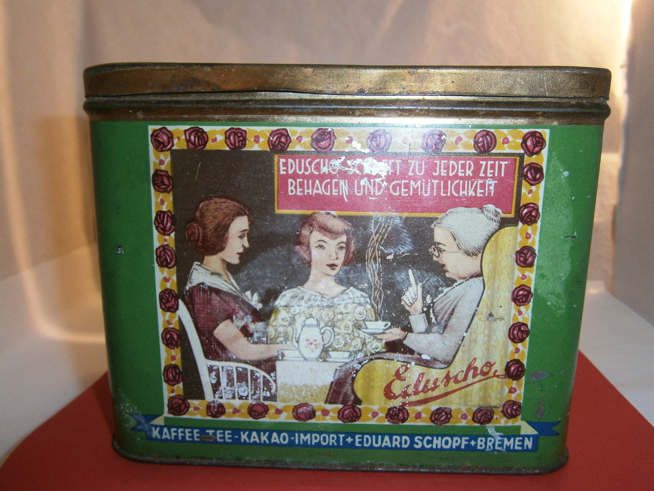 Eduscho Kaffeedose um 1930