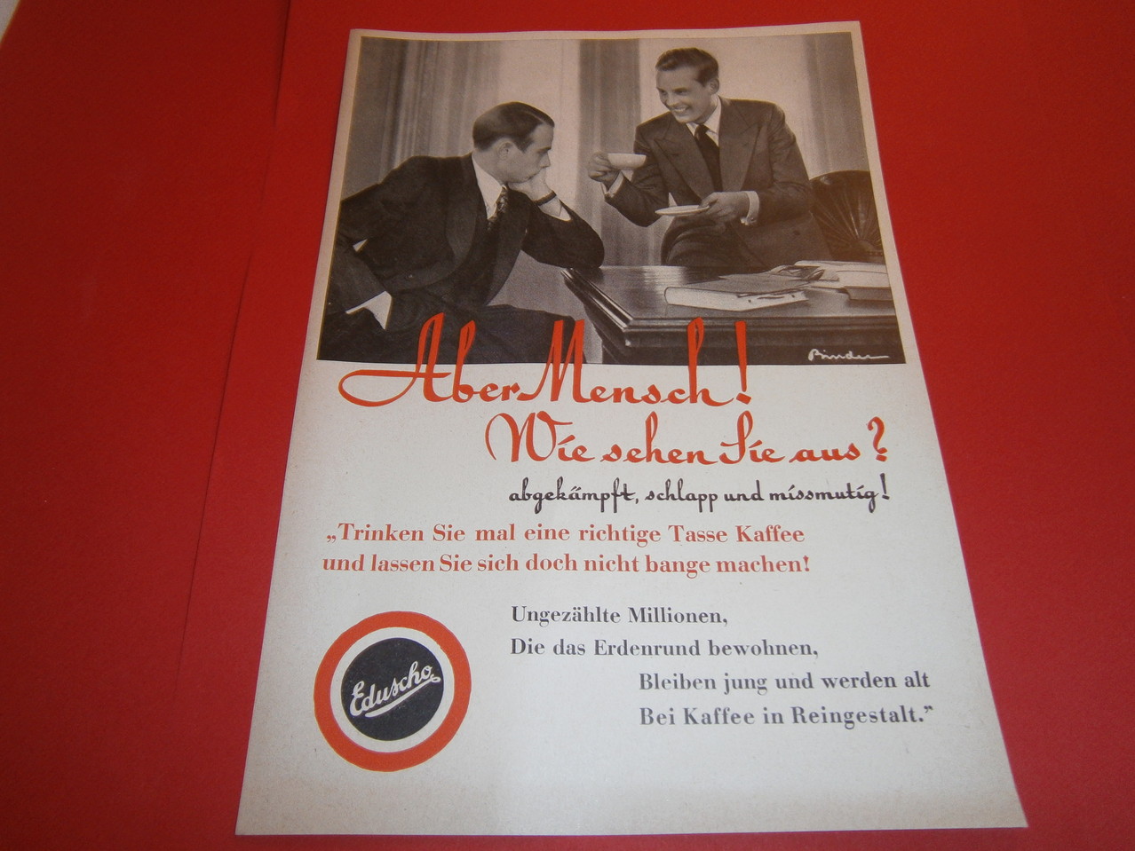  Eduscho Werbung 1938