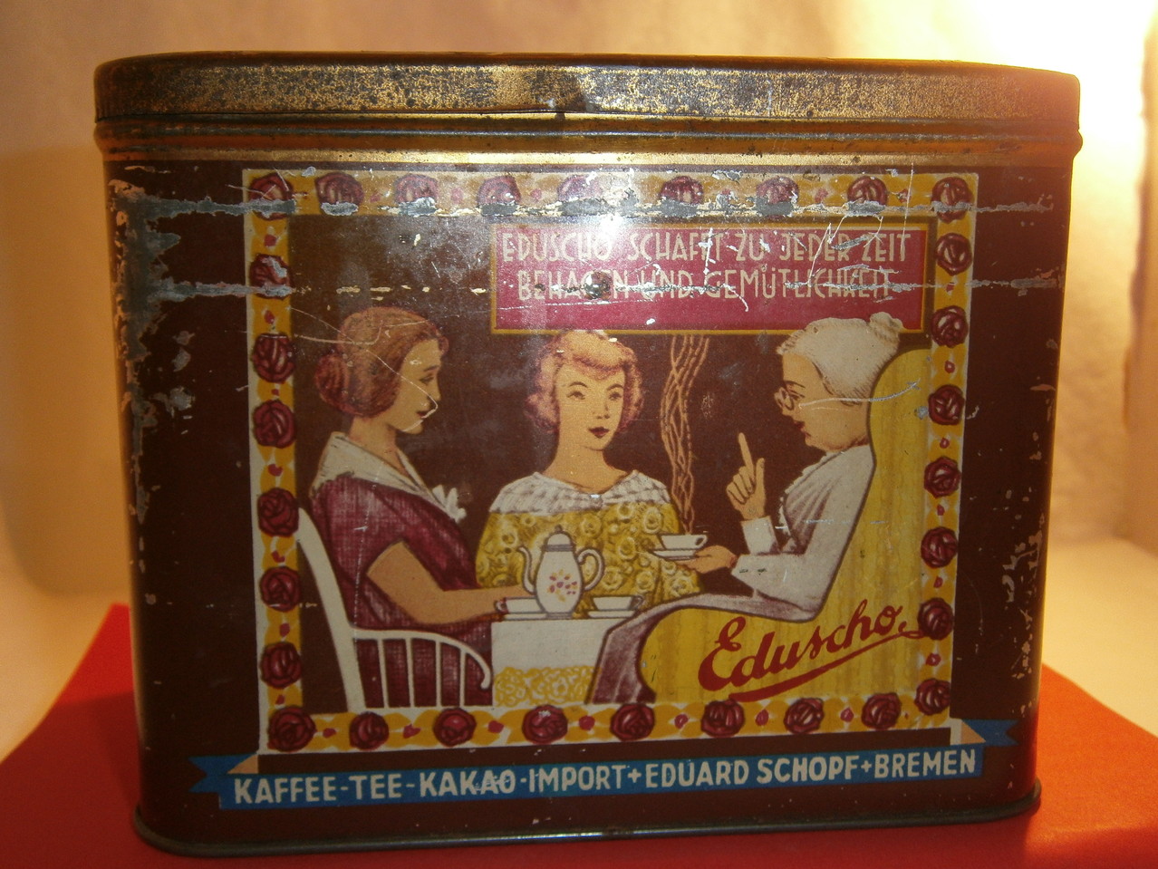 Eduscho Kaffeedose um 1930