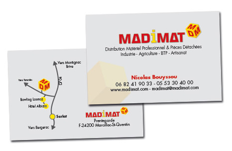 Carte de visite recto-verso Madimat