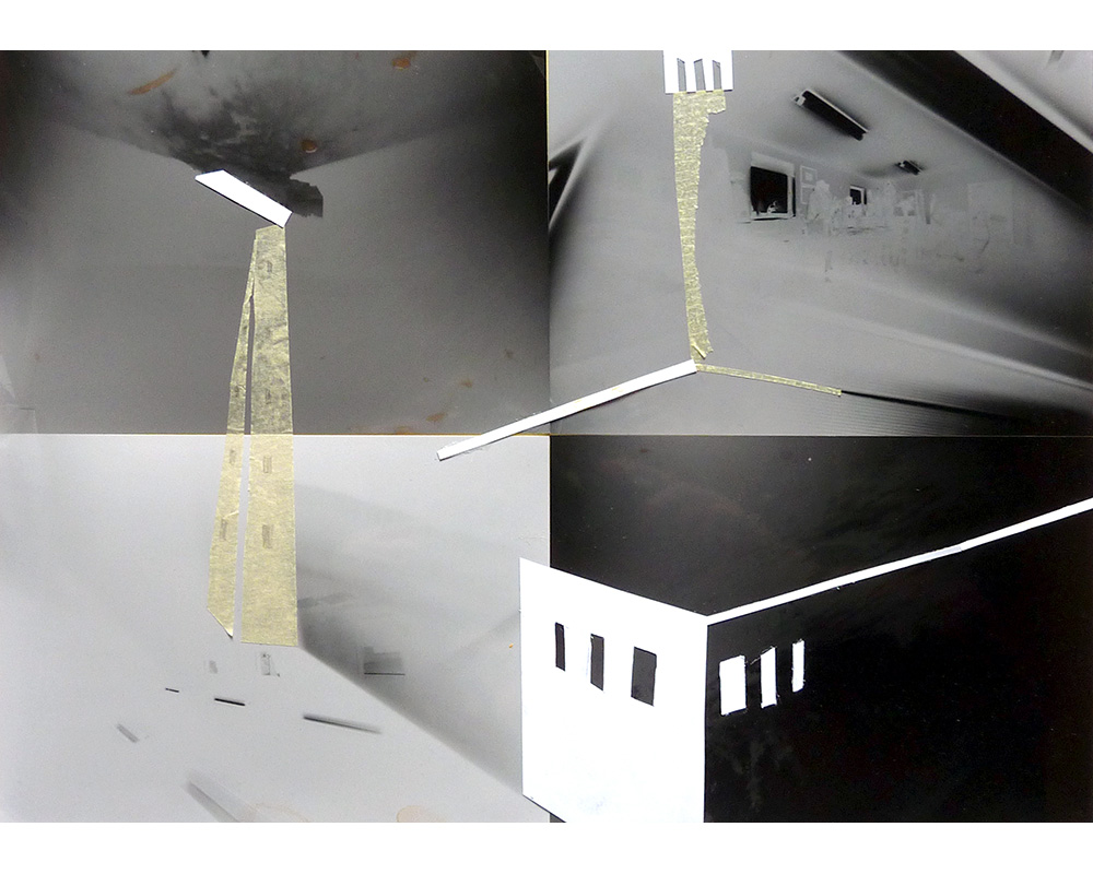 Wirrnis (2), 2009, Fotocollage auf Papier, 25 x 35 cm