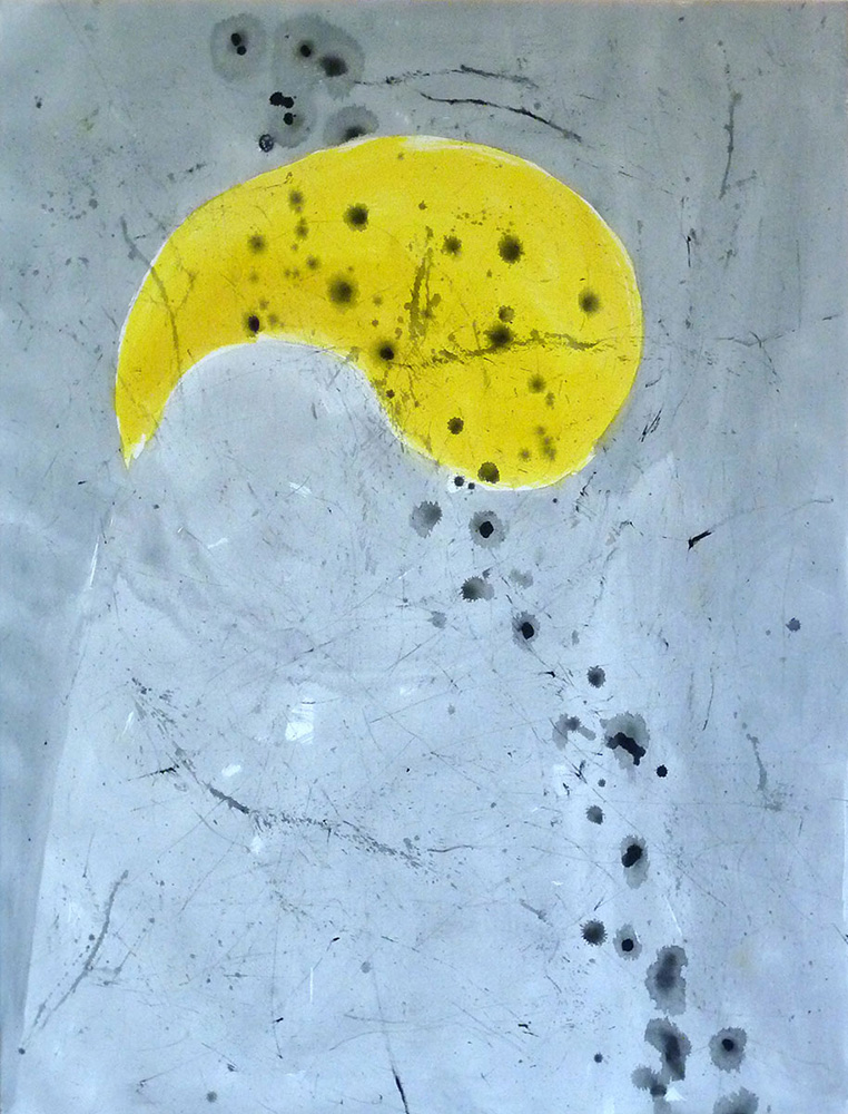 Licht (2), 2018, Gouache auf Leinwand, 130 x 99 cm