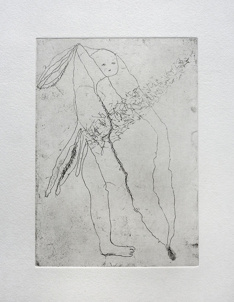 Sommerzeit (1), 2019, Radierung auf Papier, Unikat, 78,5 x 53,5 cm