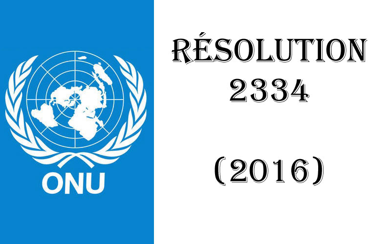 La résolution 2334
