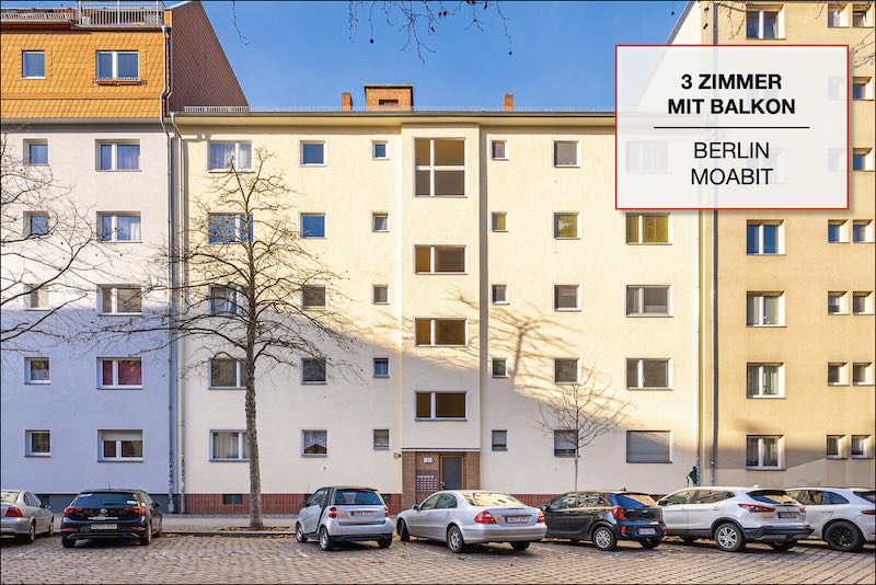Mehrfamilienhaus in Berlin-Wedding mit 3-Zimmer-Wohnung und Balkon