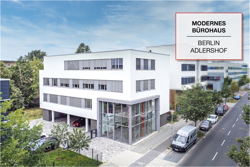 Modernes Bürohaus in Berlin Adlershof – Gewerbeobjekt mit Glasfassade