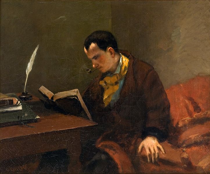 G. Courbet, "Ritratto di Baudelaire" (1848)