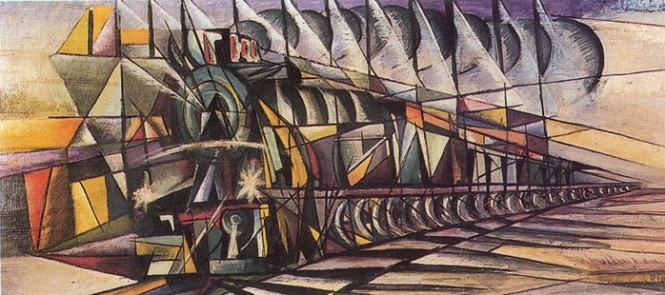 Vittorio Corona, "Treno + Stazione" (1921)