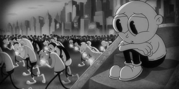 Scena del cartone animato "Moby"