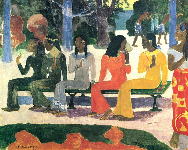 Paul Gauguin, "Ta matete" (Il mercato), 1892