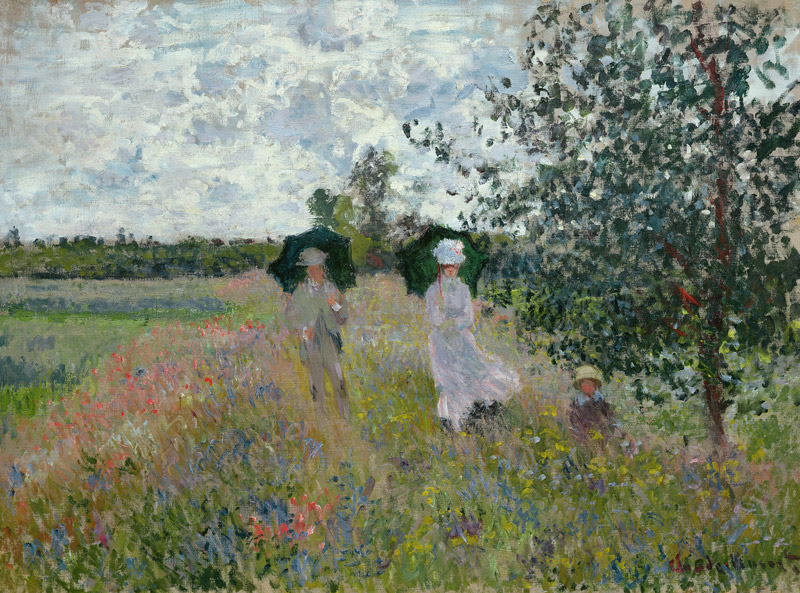 C. Monet, Passeggiata vicino all' Argenteuil, (1873)