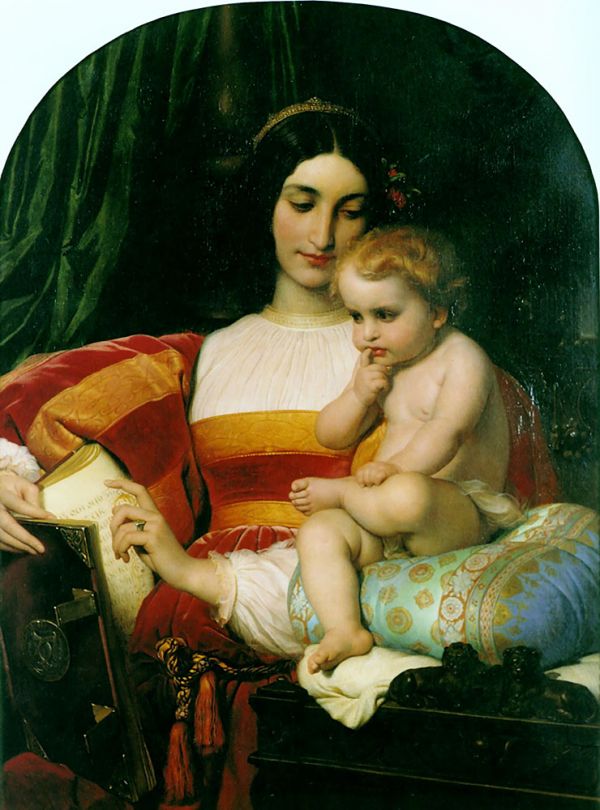 P. Delaroche, "L'infanzia di Pico della Mirandola", 1842