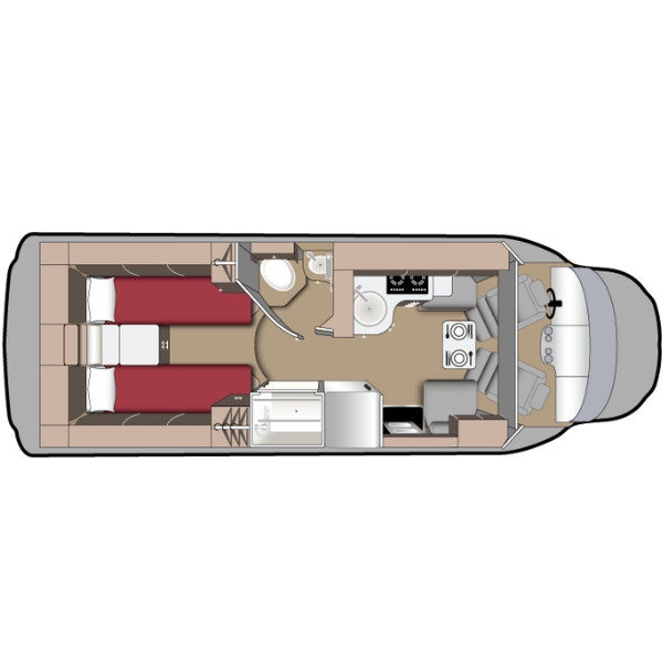Fraserway B Class Wohnmobil Innenansicht