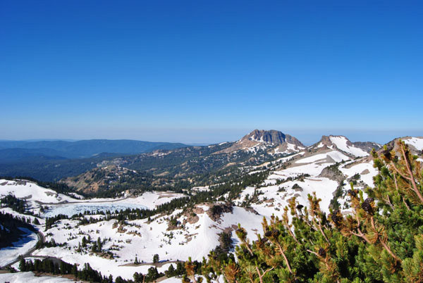 schneebedeckte Berge in Oregon