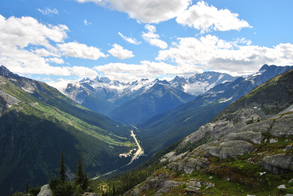 Aussicht in den Rocky Mountains in Kanada