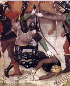 archer vers 1450, détail