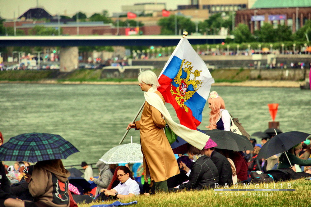 Fans, Fahne, Fluss | Fans, flag, river