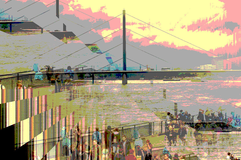 Brücke, Menschen, Wasser | Bridge, people, water