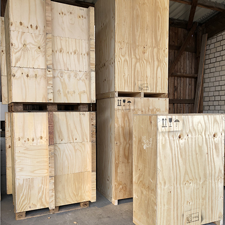 Holzverpackung für Industriegüter
