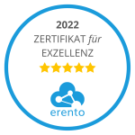 Auszeichnung Erento: Exzellenter Vermieter 2022
