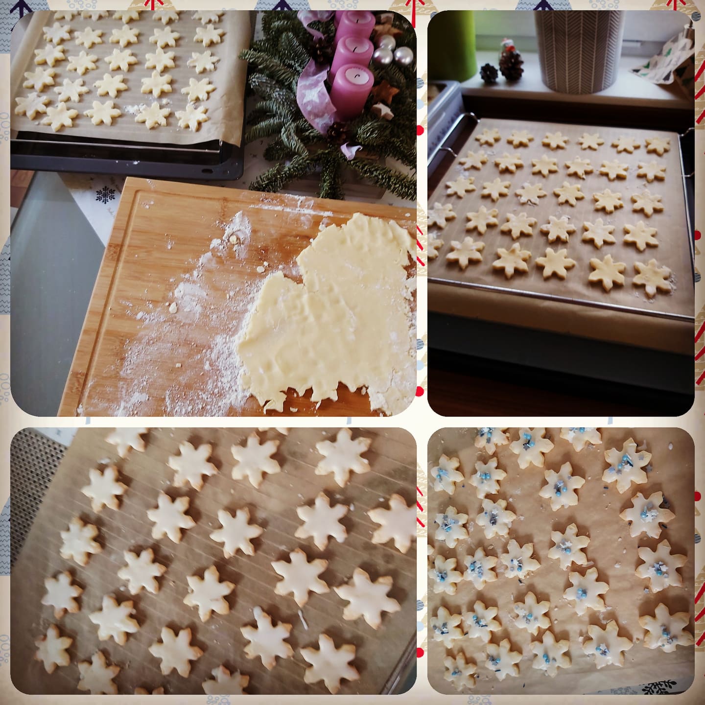 Veganes Weihnachtsgebäck - "Schneeflöckchen"