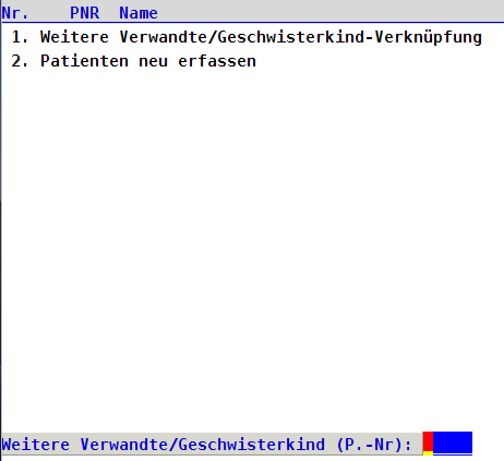 abasoft EVA Praxissoftware Arztsoftware Geschwisterverknüpfung