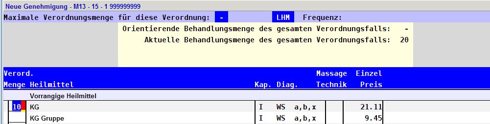 Ärzte Praxisverwaltung Praxissoftware MFA Heilmittelverordnung Heilmittelverordnung ändern EVA
