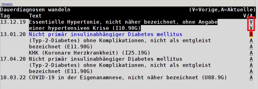 Tipp der Woche EVA Tipps Praxissoftware Praxisverwaltung abasoft Dauerdiagnosen umwandeln VDD Praxisparameter ändern PVS arzt mfa