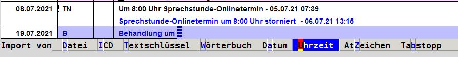 Tipp der Woche EVA Tipps Praxissoftware Praxisverwaltung abasoft praxismanagement arztsoftware mfa arzt Falldateneditor Uhrzeit Dokumentation Uhrzeit automatisch eintragen lassen